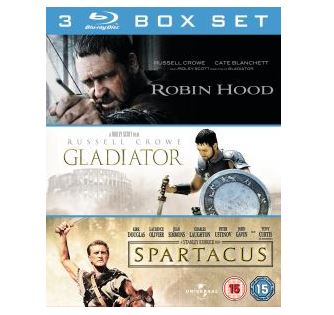 3er Blu-ray Box mit ROBIN HOOD, GLADIATOR und SPARTACUS für nur 10,12 Euro inkl. Versand
