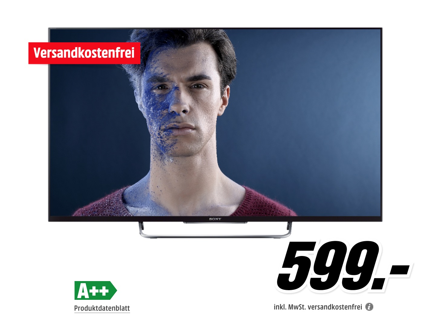 SONY KDL-50W815B 50 Zoll Full HD Smart TV silber für nur 599,- Euro inkl. Versand