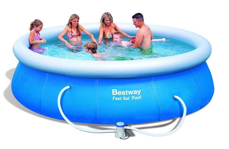 Passend zum Wetter: Bestway Fast Set Swimming Pool inkl. Filterpumpe 366x91cm nur 38,92 Euro inkl. Versand