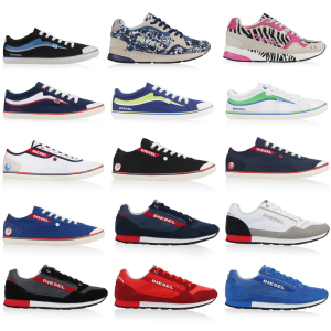 Viele viele bunte Sneakers! 15 verschiedene Diesel Sneaker Modelle für je 49,90 Euro inkl. Versand!