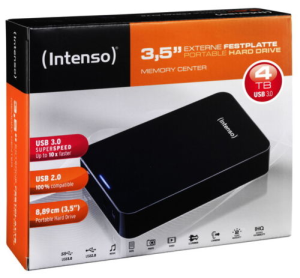 Externe Festplatte Intenso Memory Center mit 4TB und USB 3.0 für nur 99,99 Euro inkl. Versand!