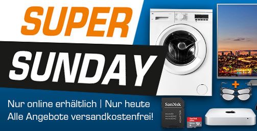 Saturn Super Sunday! Die Saturn-Angebote vom heutigen Sonntag im Überblick!
