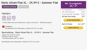 Otelo Allnet Flat XL und Samsung Galaxy S6 + Samsung Galaxy Tab für einmalig 1,- Euro + 29,99 Euro pro Monat