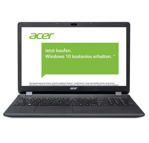 WOW! Acer Aspire ES1-512-P29F Notebook Quad Core N3540 matt HD Windows8.1 Bing+McAfee für nur 279,- Euro inkl. Versand