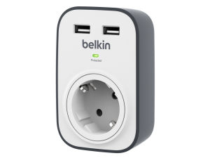 Top! Belkin SurgePlus One Way Überspannungsschutz mit zwei USB-Anschlüssen für nur 14,98 Euro inkl. Versand bei Gravis!