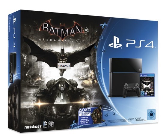 Sony PlayStation 4 PS4 500GB inkl. Batman: Arkham Knight *neu* nur 339,- Euro inkl. Versand