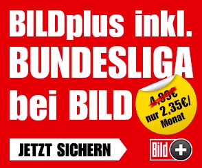 Super! BILDplus inkl. BUNDESLIGA bei BILD für 12 Monaten nur 2,35 Euro monatlich statt normal 4,99 Euro pro Monat