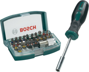Aufgefüllt! 32-tlg. Schrauberbit-Set von Bosch mit Handschrauber nur 9,99 Euro inkl. Versand