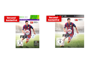 Fifa 15 für Xbox 360 und Playstation 3 für je nur 18,- Euro bei MediaMarkt!