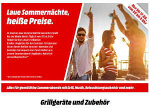 Oberknaller! Grillgeräte und Zubehör bei MediaMarkt – Elektrotischgrills ab 9,- Euro inkl. Versand!