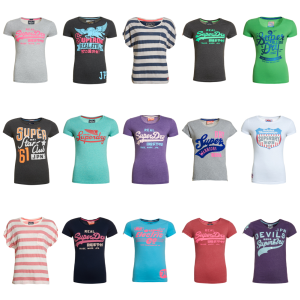 Superdry Damen T-Shirts als B-Ware direkt vom Hersteller für nur 9,95 Euro inkl. Versand auf Ebay!