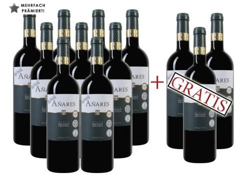 Top! 12 Flaschen des vielfach prämierten Bodegas Olarra – Añares Rioja DOCa Crianza 2012 für nur 60,41 Euro inkl. Versand