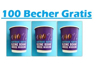 Gratisdeal! 100 Kaffee-Verkostungsbecher kostenlos bestellen!