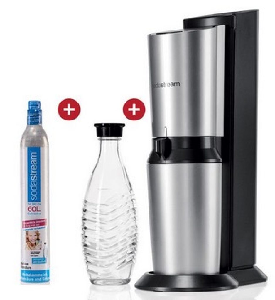 Tipp! SodaStream Crystal + Co2Zylinder + Glaskaraffe nur 79,99 Euro