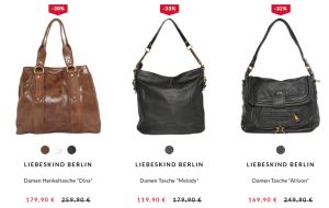 Top! 30% Rabatt auf viele Liebeskind Taschen bei Engelhorn + 5,- Euro Newlettergutschein!