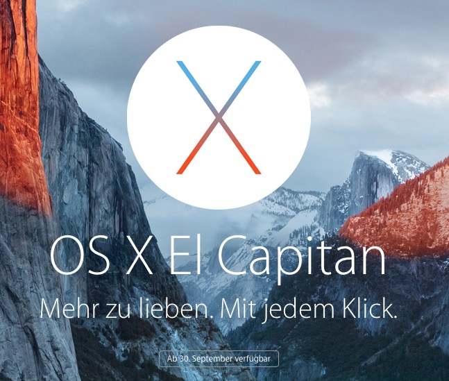 Ab heute verfügbar: Kostenloses Mac OS X El Capitan upgrade!