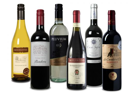 Weinpaket mit 6 verschiedene Weinen für nur 19,99 Euro inkl. Versand