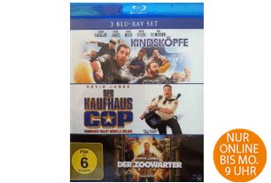Der Kaufhaus Cop + Kindsköpfe + Der Zoowärter – (Blu-ray) für nur 9,99 Euro inkl. Versand