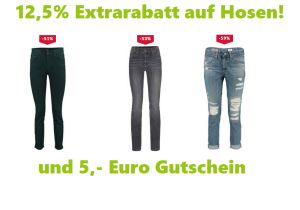 Engelhorn: 12,5% Rabatt auf viele Hosen für Damen, Herren und Kinder und 12,5% Rabatt auf Sneakers!