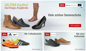Die Galeria Kaufhof Sonntags-Angebote am 11. Oktober – wie immer kombinierbar mit dem 10% Newsletter Gutschein!