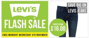 Levi’s Flash Sale bei Sportsdirect: Viele Levi’s Jeans bereits ab 19,20 Euro!