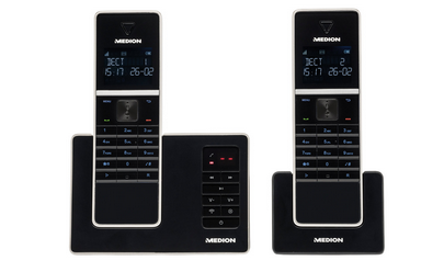MEDION LIFE P63040 Twin DECT 2er Set schnurloses Telefon für nur 29,99 Euro inkl. Versand