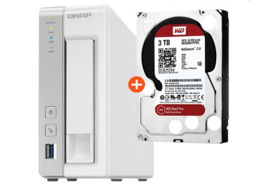 QNAP Systems TS-131 Netzwerkspeichercenter + 3TB WD Red WD30EFRX für nur 199,- Euro inkl. Versand