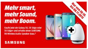 Samsung Galaxy S6, S6 Edge oder Egde+ kaufen und Lautsprecher im Wert von 207,- Euro geschenkt!
