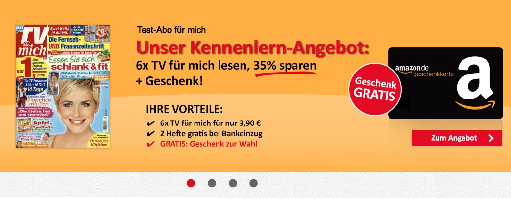 Knaller! Ganze 6 Ausgaben der “TV für Mich” mit 1,10 Euro Gewinn