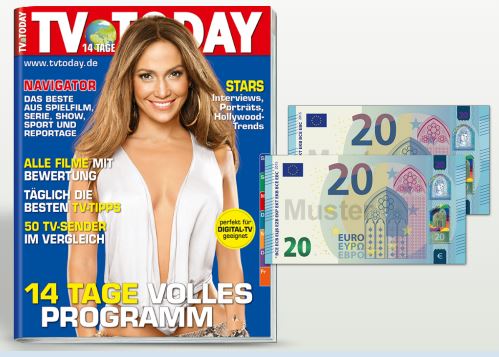 Komplettes Jahresabo der Fernsehzeitschrift TV Today für effektiv nur 12,- Euro (statt normal 52,-)