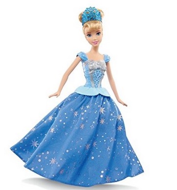 Mattel Disney Princess CHG56 – Zauberkleid Cinderella Modepuppe für nur 9,62 Euro