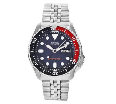 Seiko Herren Automatik-Armbanduhr 5 Sports Diver’s Edelstahl SKX009K2 nur 153,99 Euro inkl. Versand