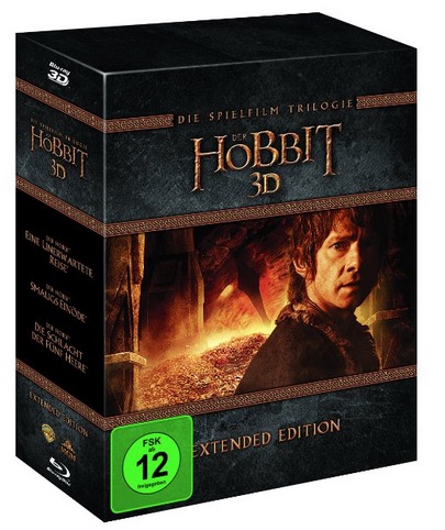 Der Hobbit Trilogie – Extended Edition [3D Blu-ray] für nur 76,56 Euro inkl. Versand