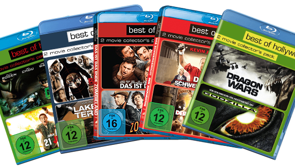 Verschiedene Best Of Hollywood Blu-ray Doppelboxen für nur 7,99 Euro