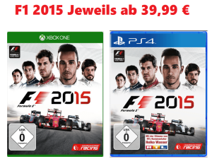 F1 2015 für Xbox One und PS4 ab jeweils 39,99 Euro bei Saturn!