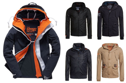 Superdry Herren Jacken in verschiedenen Farben und Größen für nur 64,95 Euro inkl. Versand!