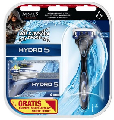 Wilkinson Sword Hydro 5 Vorteilspack inkl. 5 Klingen plus Rasierer Assassin’s Creed Edition für nur 7,- Euro