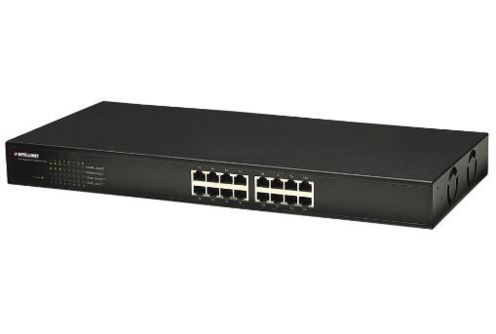 Abgelaufen! Preisfehler! Intellinet 16-Port Gigabit Ethernet Rackmount Switch (16 Port RJ-45 10/100/1000 Mbit/s, IEEE 802.3az) in Schwarz für nur 20,91 Euro inkl. Primversand
