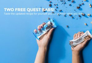 Gratis! 2 Quest Bar Proteinriegel komplett kostenlos bestellen!