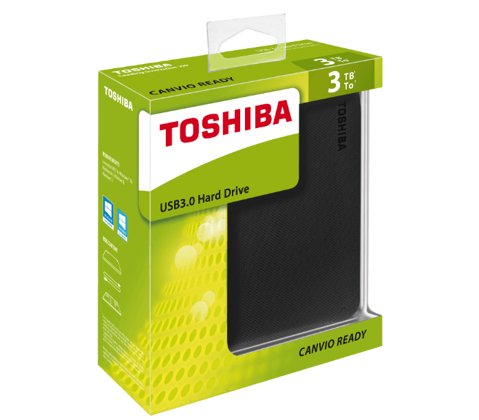 Externe Festplatte Toshiba Canvio Ready 3TB USB 3.0 (HDTP230EK3CA) für 119,- Euro