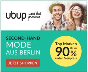 Knaller! 10,- Euro Neukundengutschein mit 20,- Euro MBW für den Second-Hand-Shop UBUP.com