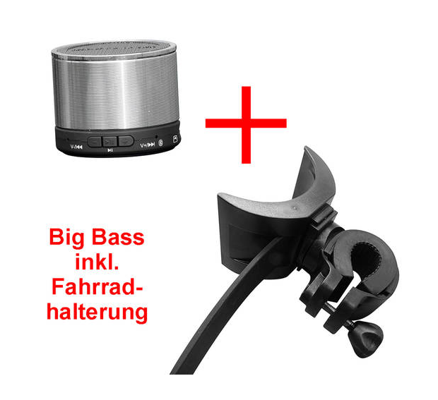 SOUND2GO BigBass & Bike Holder Mobil, Bluetooth Lautsprecher mit Fahrradhalterung für nur 29,95 Euro inkl. Versand