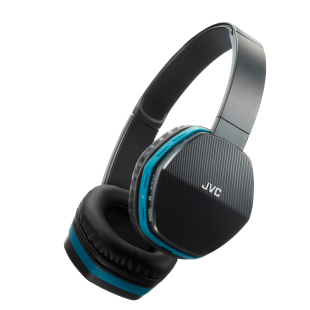 JVC HA-SBT5-A (schwarz/blau) – Bluetooth On-Ear-Kopfhörer (Bluetooth 3.0, 4-Tasten-Fernbedienung, Akku) für nur 46,99 Euro inkl. Versand