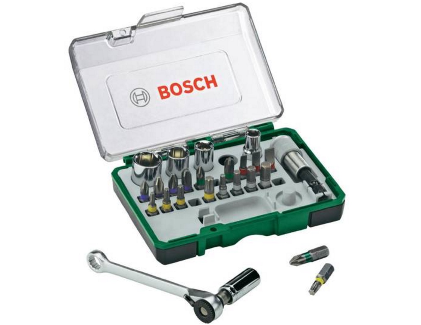 Bosch 27-teiliges Schrauberbit- und Ratschen-Set