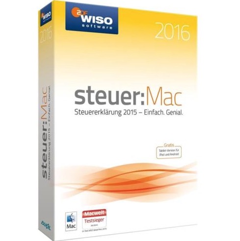 WISO Steuer:Mac 2016 (für Steuerjahr 2015) Auf DVD Nur 19,99 Euro Inkl ...