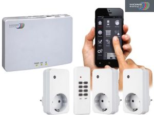 Home Easy Hausautomations-Starterset mit Basis, 2x Schalter und 1x Dimmer für nur 45,90 Euro