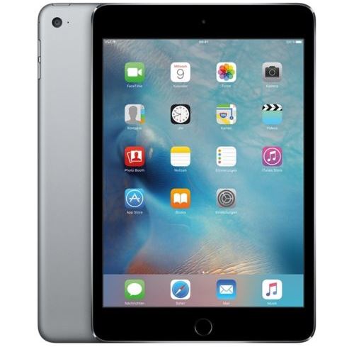 Apple iPad Mini 4 64 GB (7,9 Zoll Retina, WLAN, 8 Megapixel) in Spacegrey für nur 439,- Euro inkl. Versand