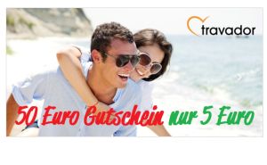 50,- Euro Travador Reisegutschein für 4,25 Euro bei Dailydeal – bis 13 Uhr satte 15% Rabatt
