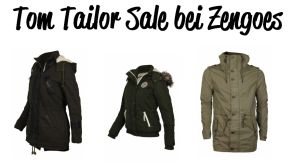 Knaller! Tom Tailor Sale mit 50% Rabatt bei Zengoes + 20% Gutschein + 5,- Euro Neukundengutschein!