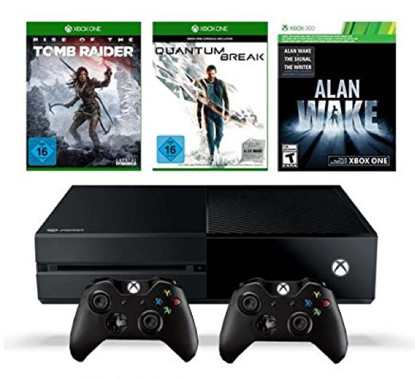 Xbox One 500GB Konsole inkl. Quantum Break + Rise of the Tomb Raider + Alan Wake + 2. Wireless Controller nur 349,- Euro inkl. Lieferung